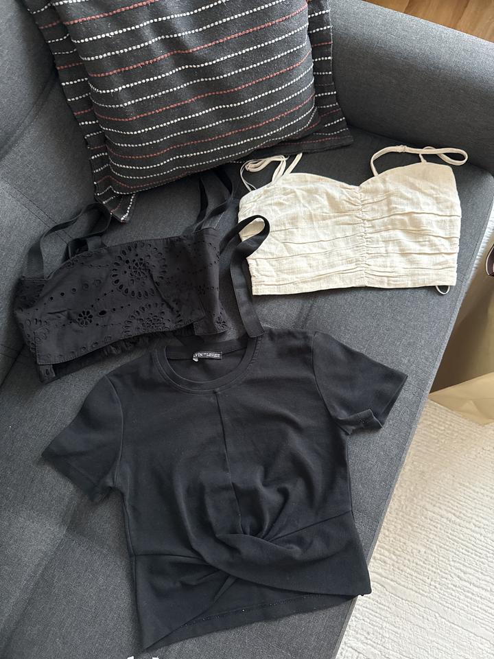 3 топа Zara, Stradivarius, Dilvin
