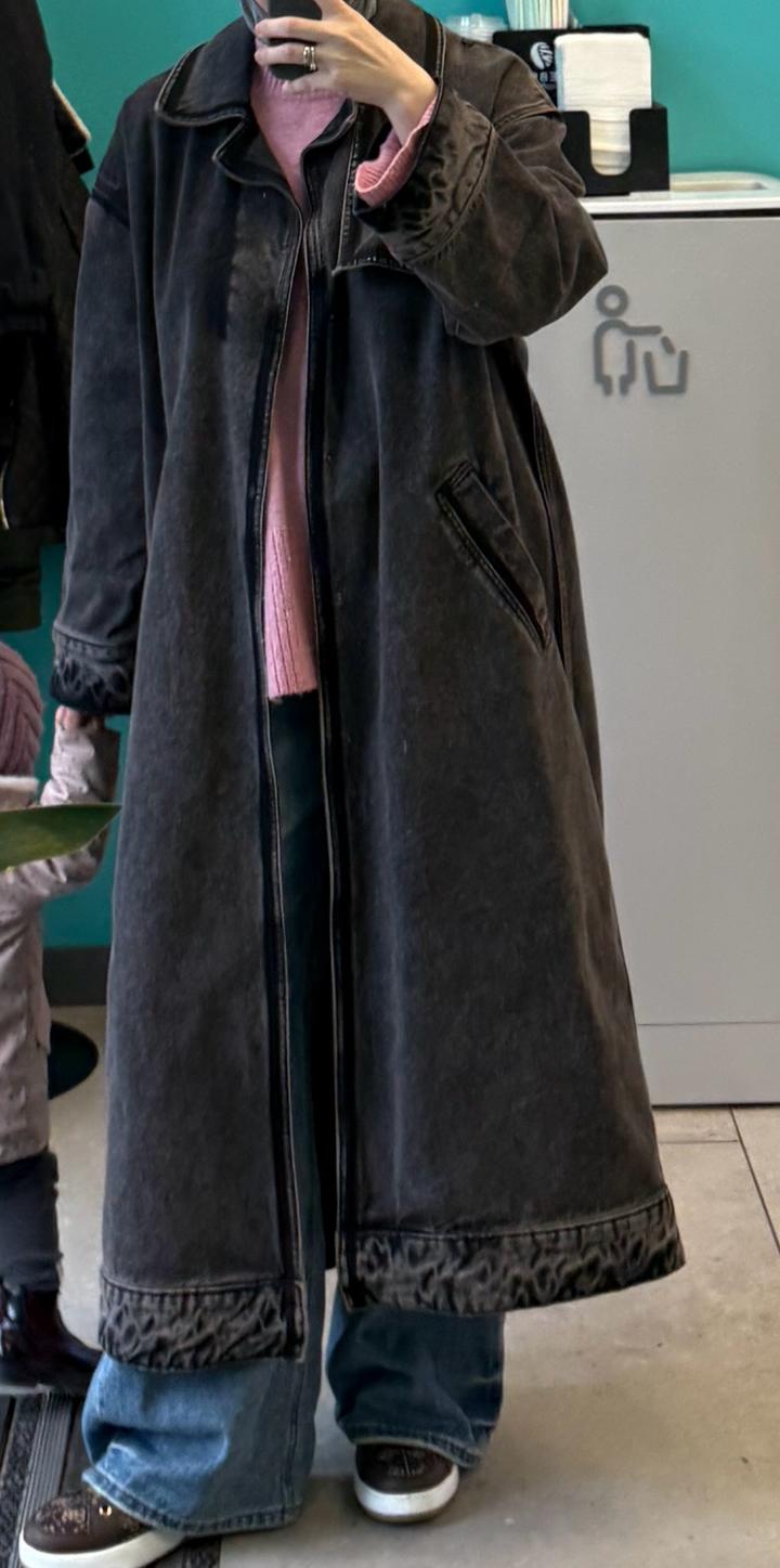 Джинсовый плащ ZARA