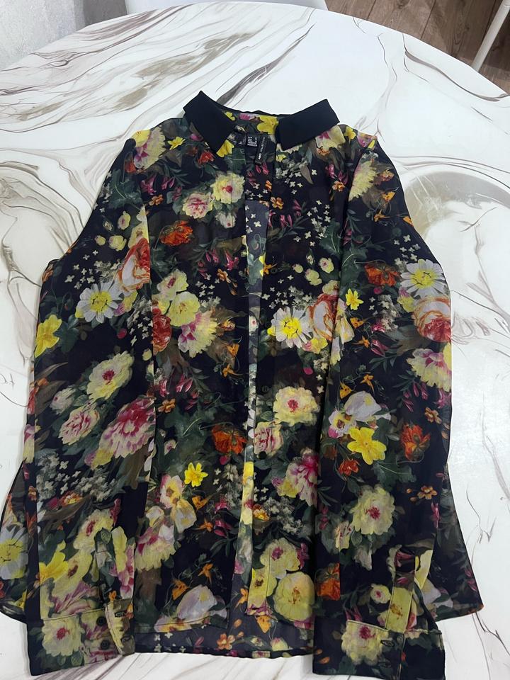 Блуза MNG Collection с цветочным принтом из полиэстера