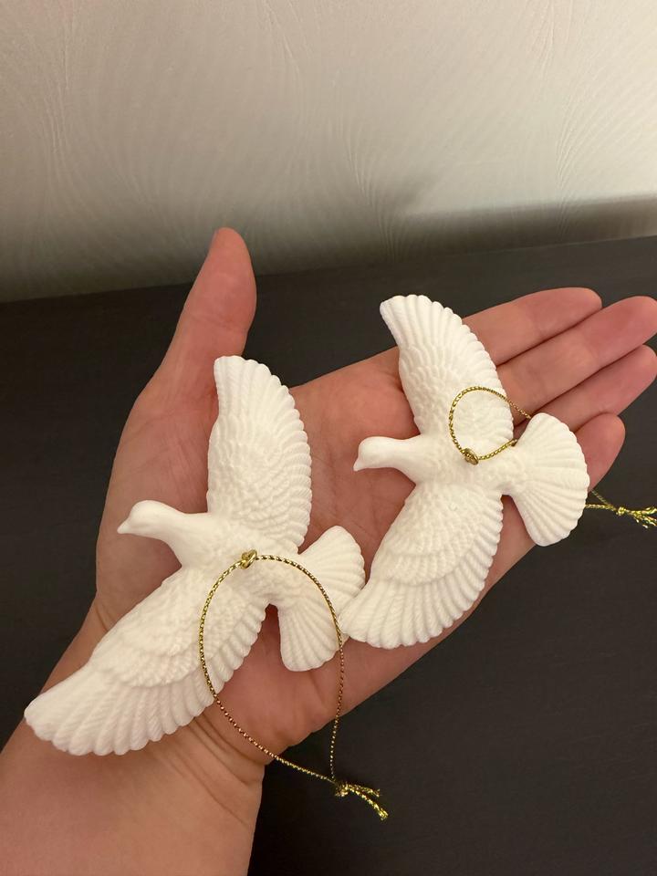 Елочные украшения Горлицы, 2 шт