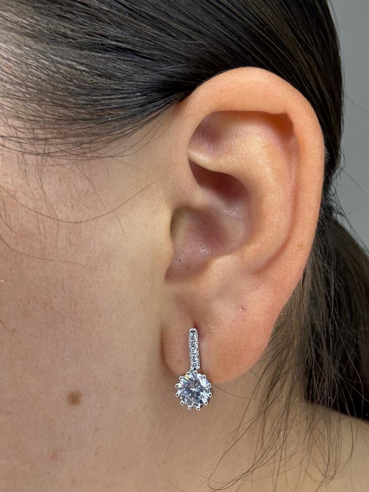 Серьги серебро 925 пробы  с камнями