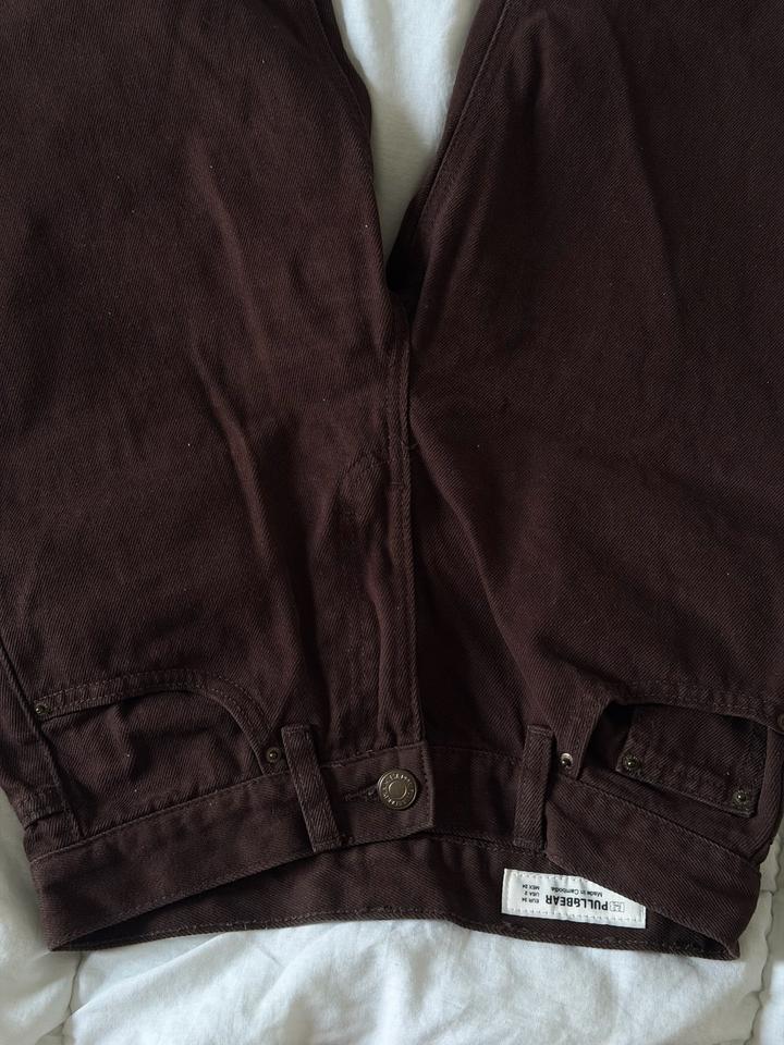 Pull & Bear Джинсы Pull&Bear коричневые 34