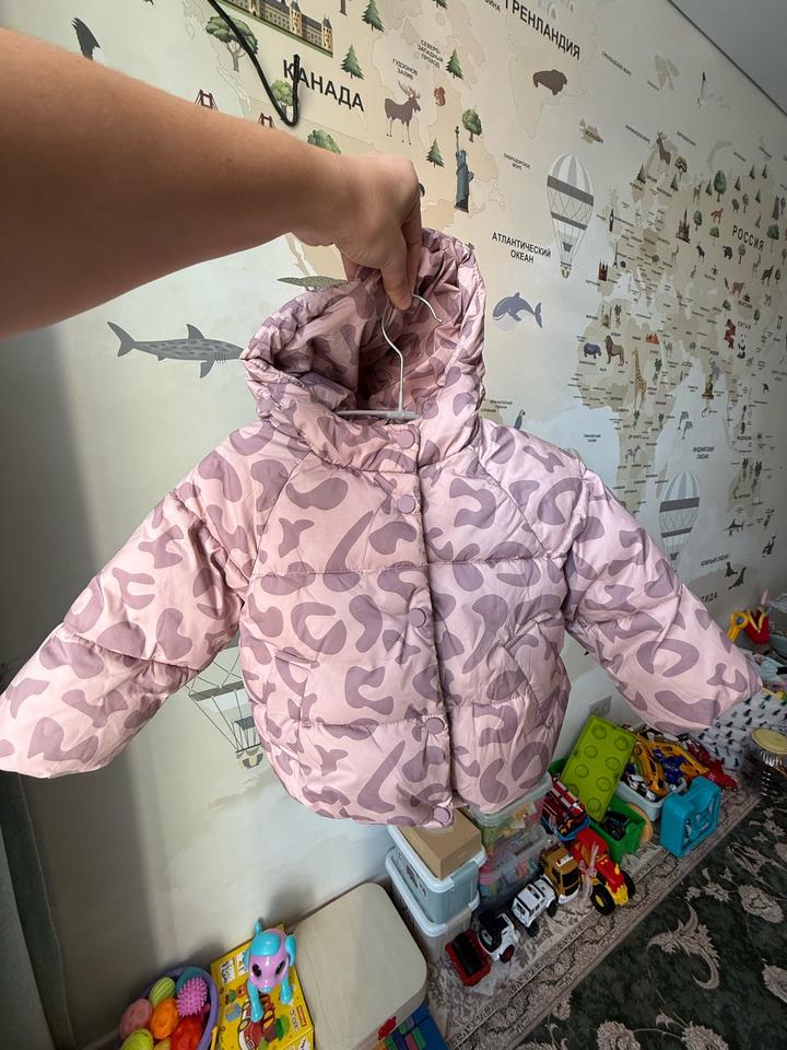 ZARA детский пуховик с капюшоном