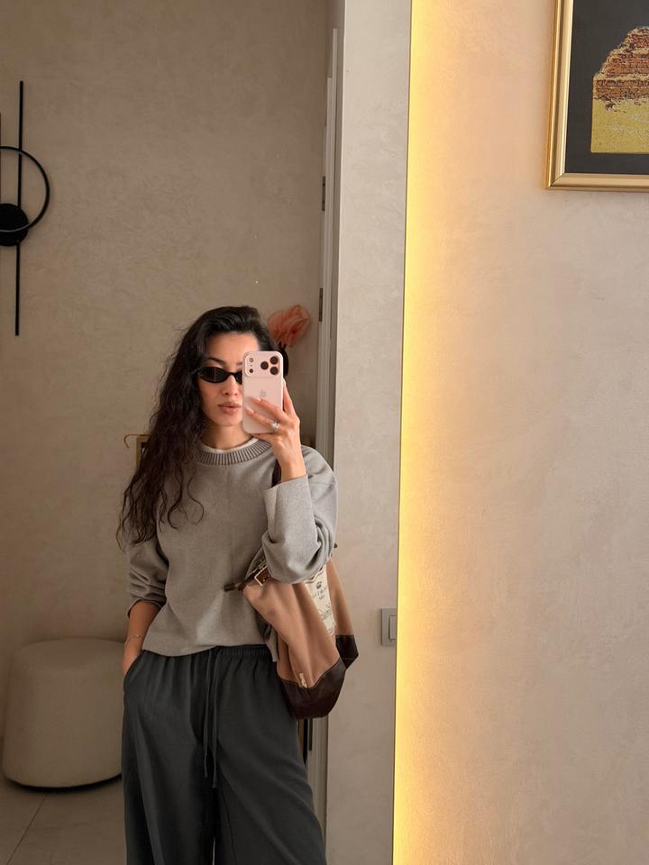Zara Серый трикотажный джемпер