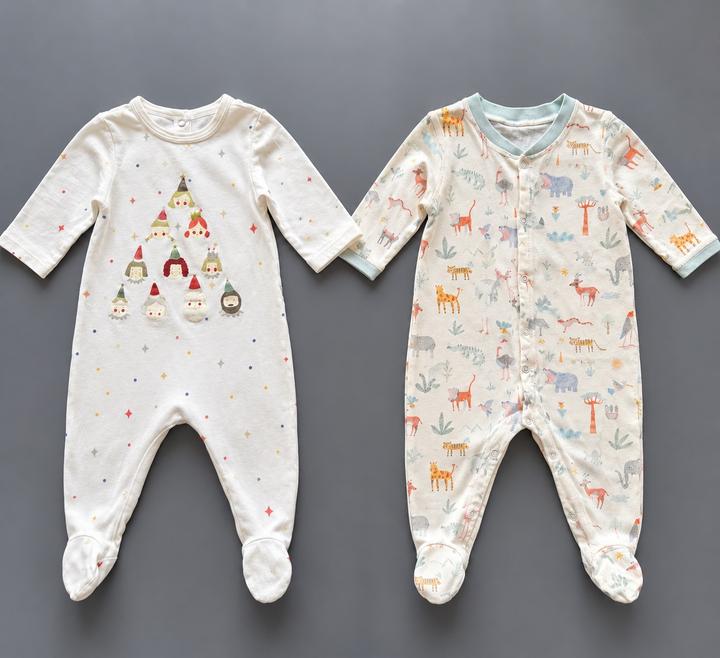 Zara Home - 2 детских комбинезона из органического хлопка