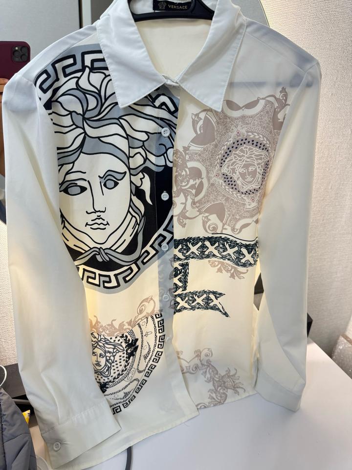 Белая блузка Versace