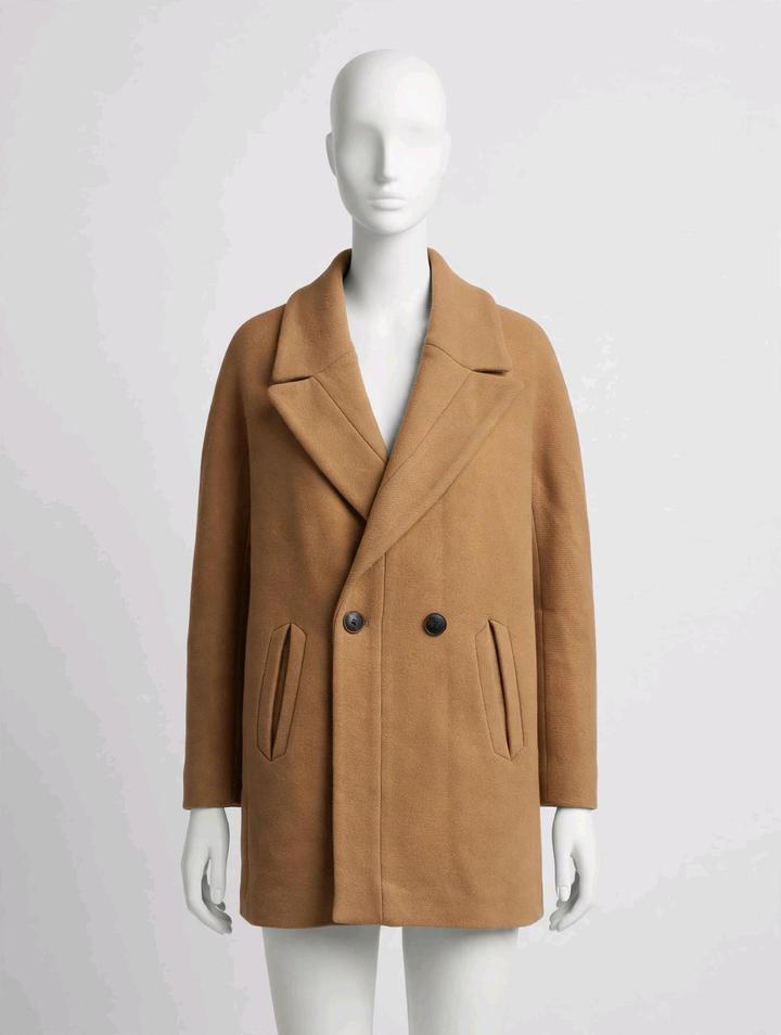 Пальто шерстяное  Massimo Dutti