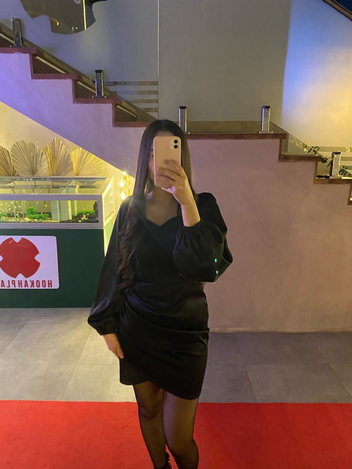 COCO wear Черное атласное платье