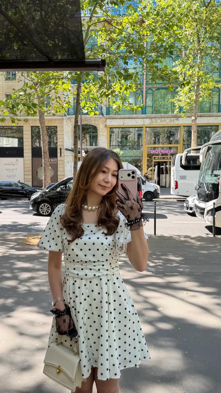 Платье в горошек