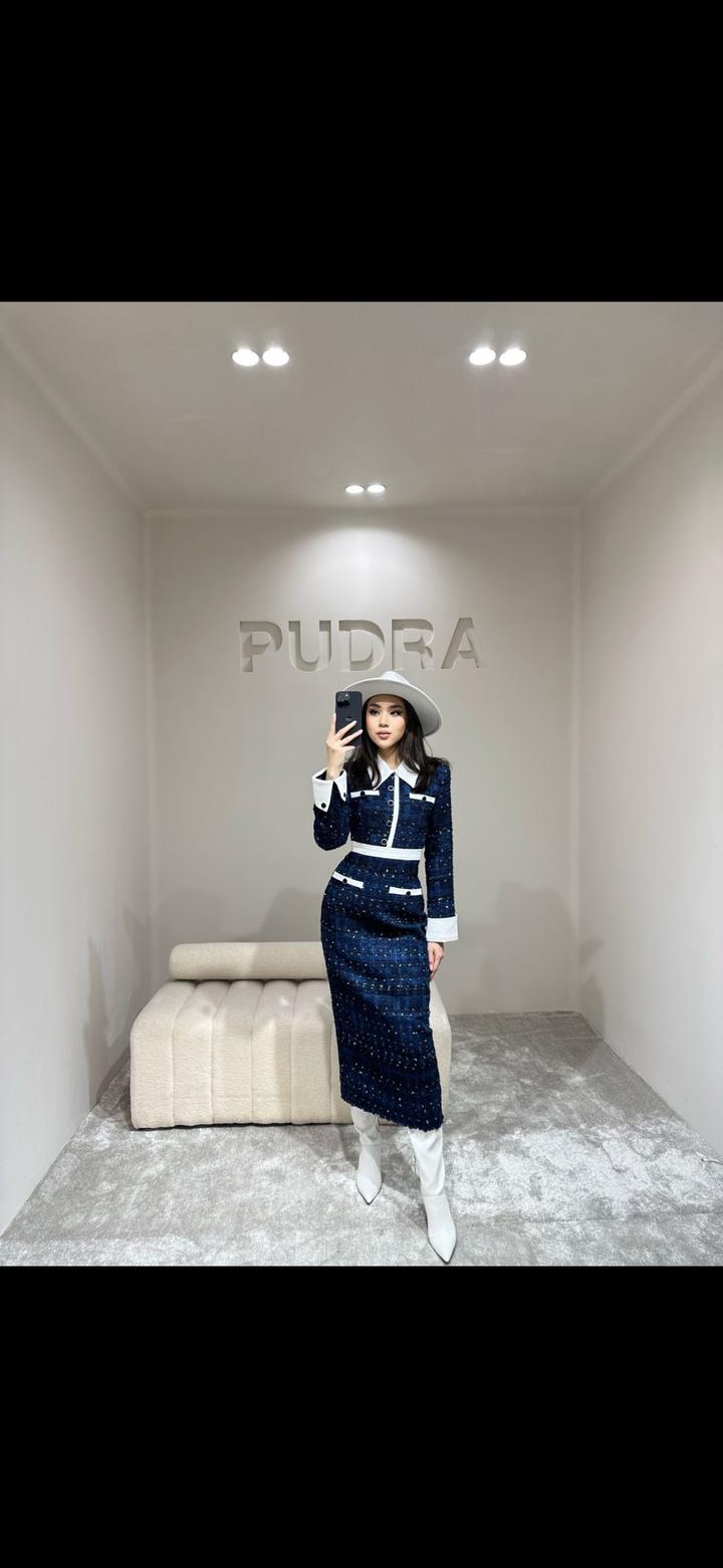 Твидовое платье от Pudra