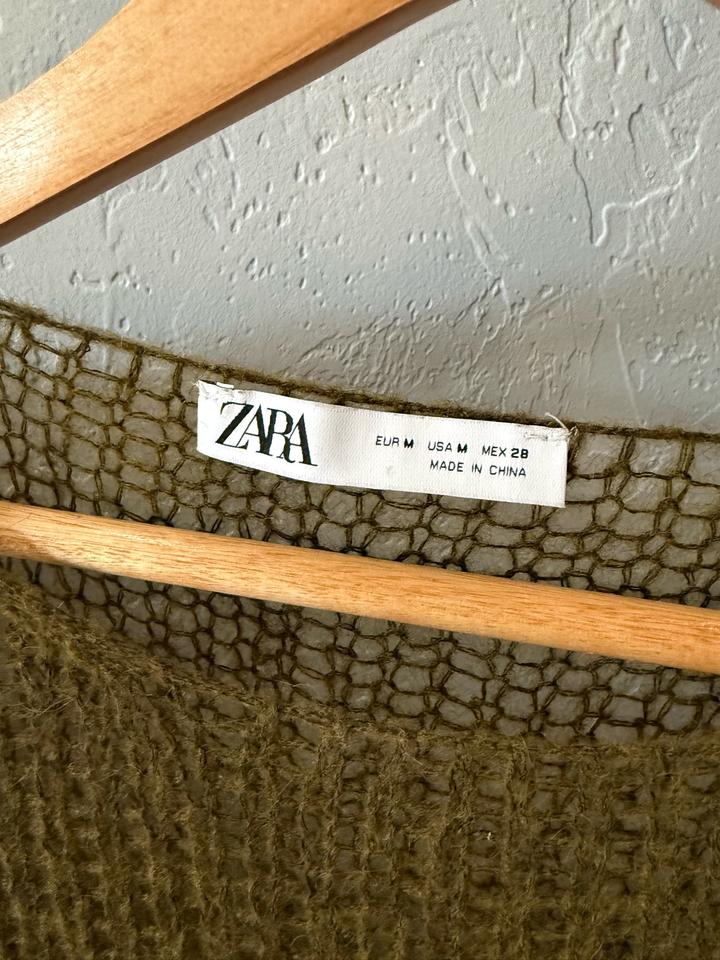ZARA джемпер рваный оверсайз