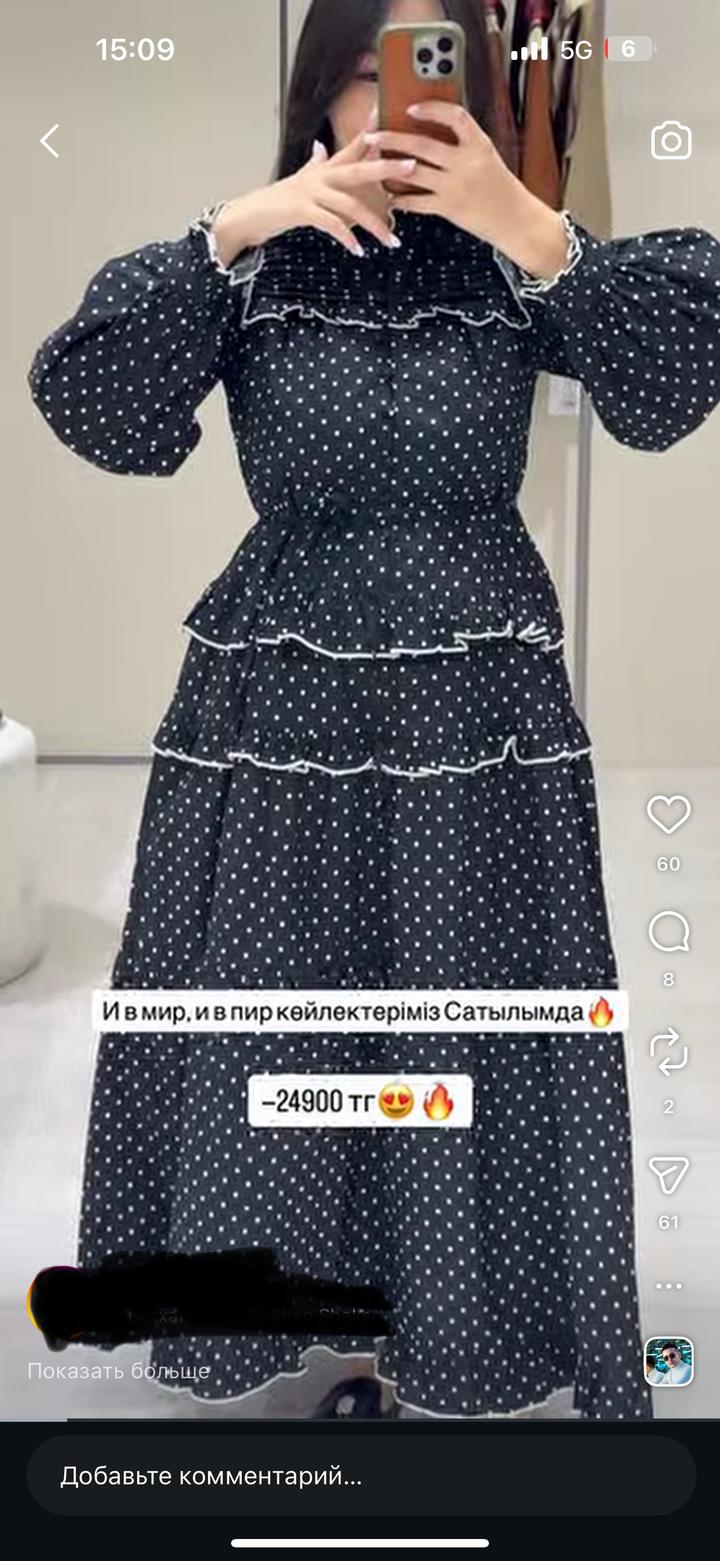 Платье в горошек винтажная