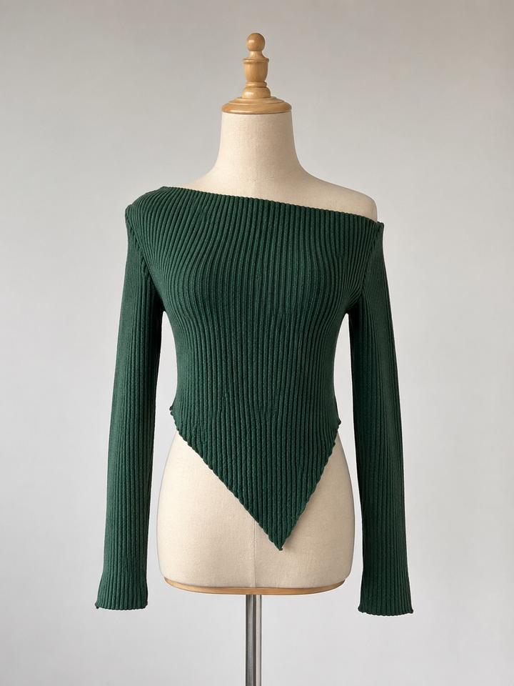 SHEIN асимметричный трикотажный топ