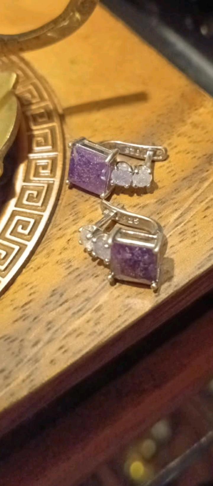 Серьги серебряные
