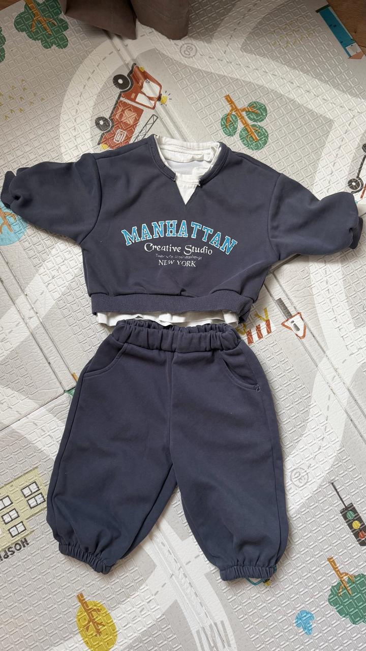 Детский спортивный костюм с надписью Manhattan