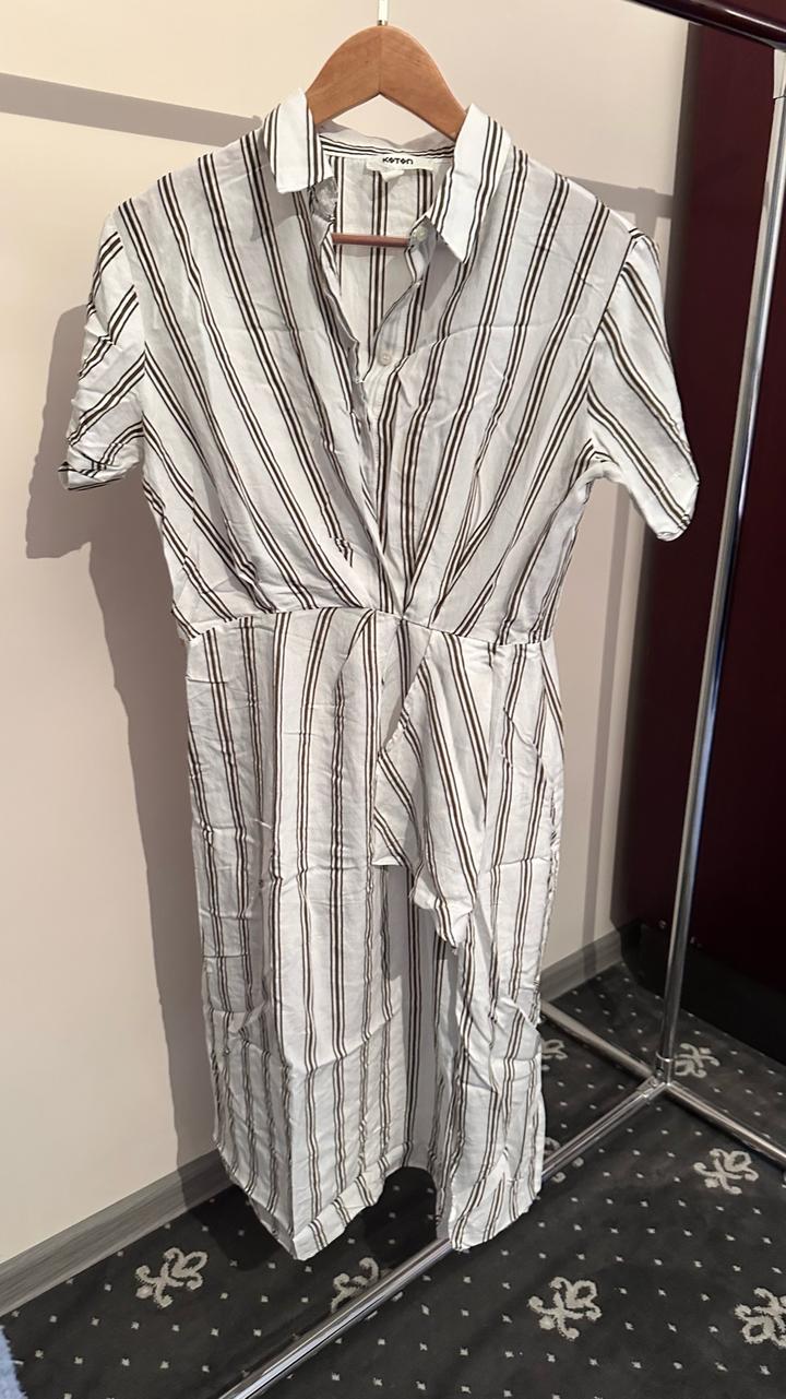 Платье-рубашка Koton в полоску