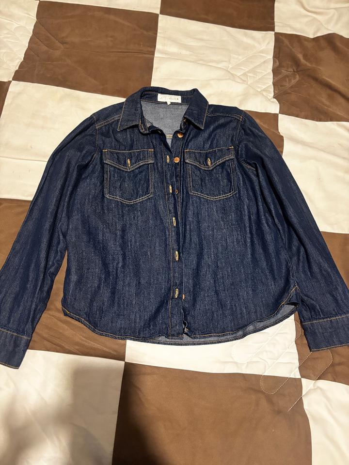 Джинсовая рубашка ZARA