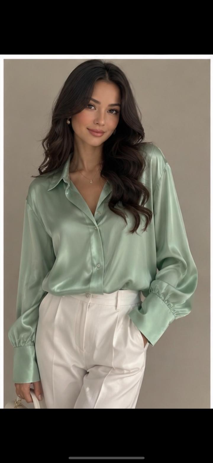 Zara Атласная блуза