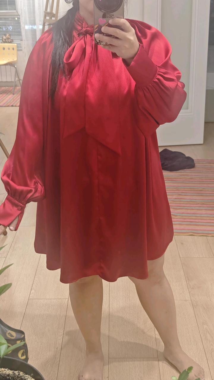 H&M Классное платье красного цвета