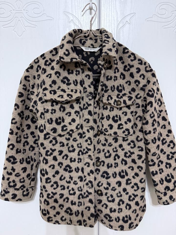 H&M куртка рубашка леопардовая