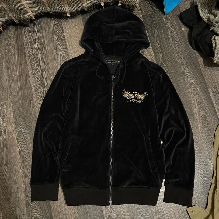 Red Зипхуди Ed hardy