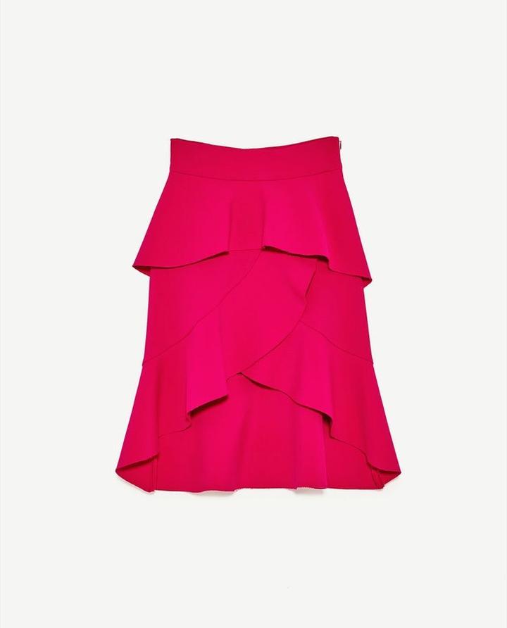 Zara Красивая юбка с воланами