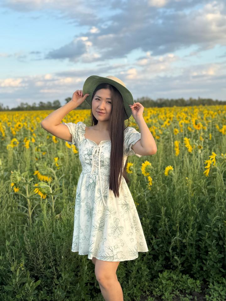 Платье с принтом