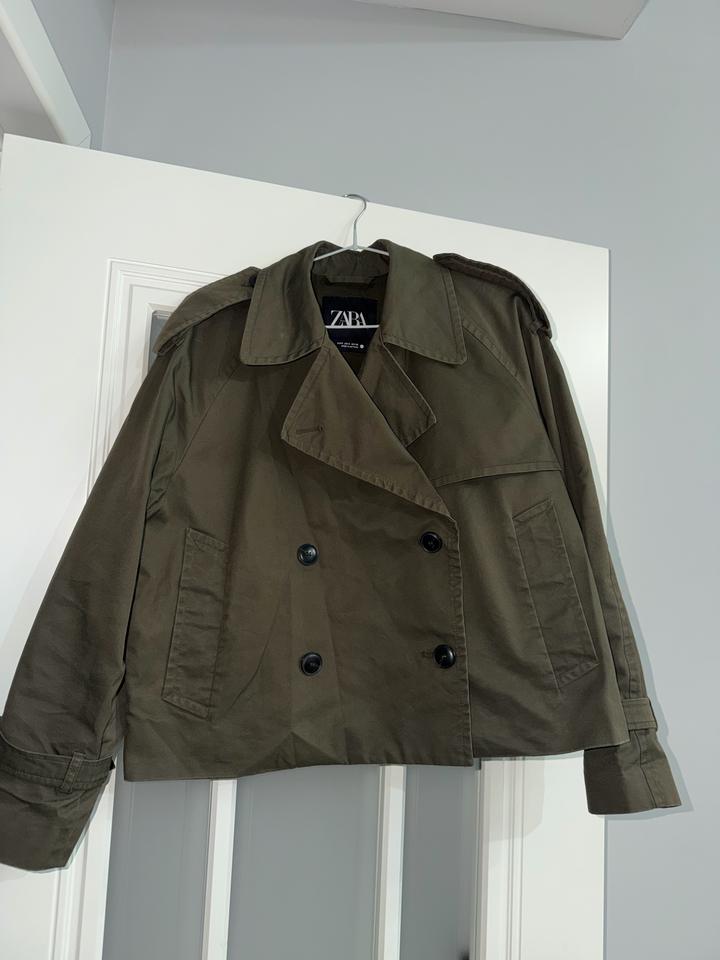 Укороченный тренч ZARA