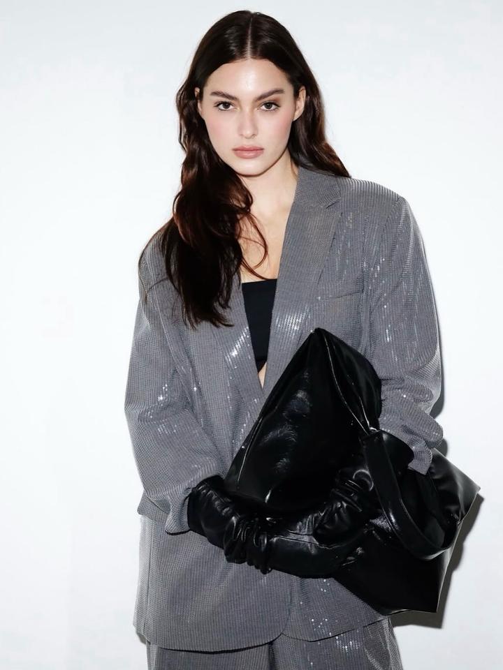 Zara Костюм с пайетками: блейзер и брюки