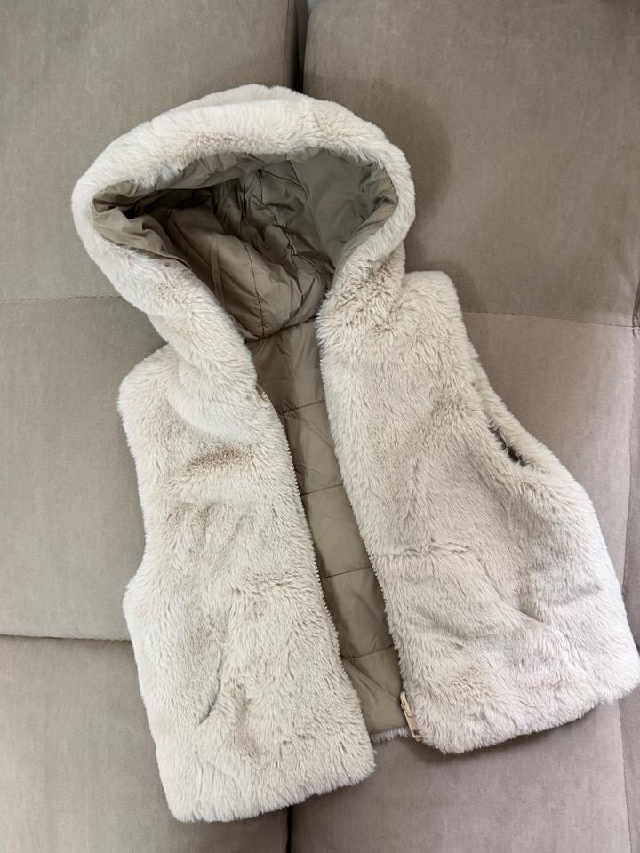 Zara Kids Двусторонняя жилетка с капюшоном