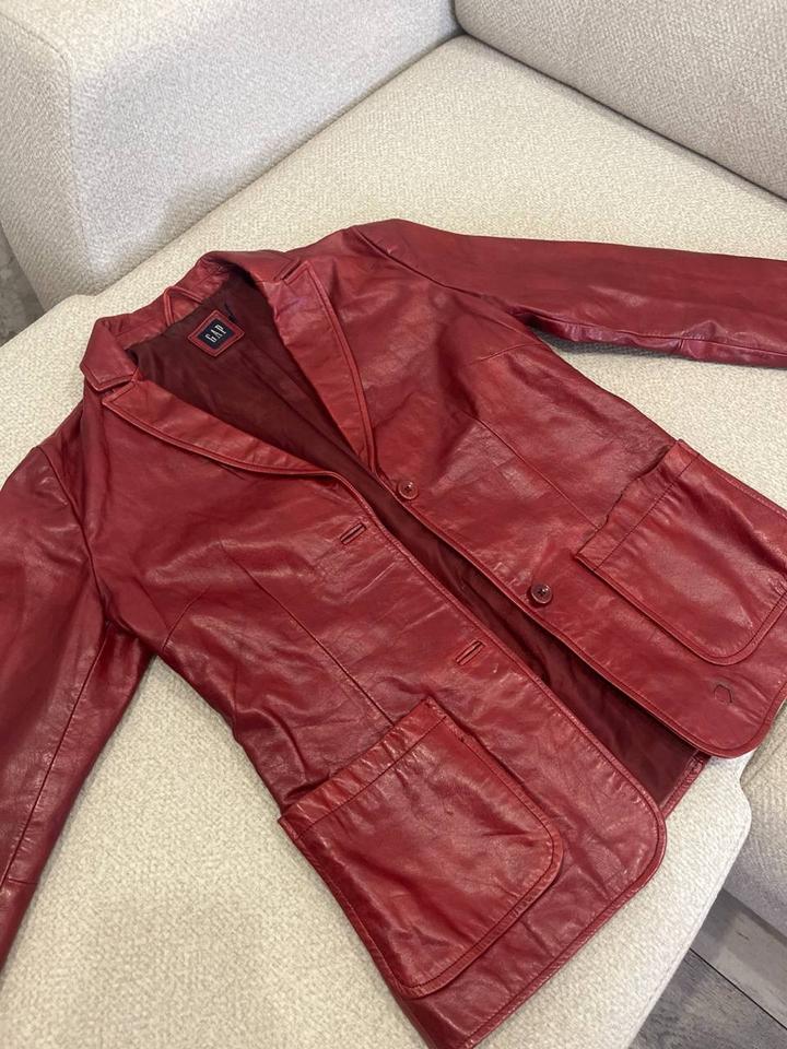 Кожаный пиджак GAP