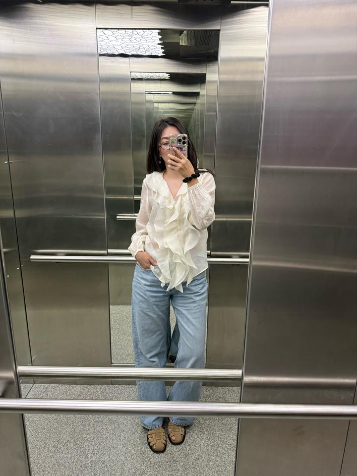 Zara Блузка с оборками