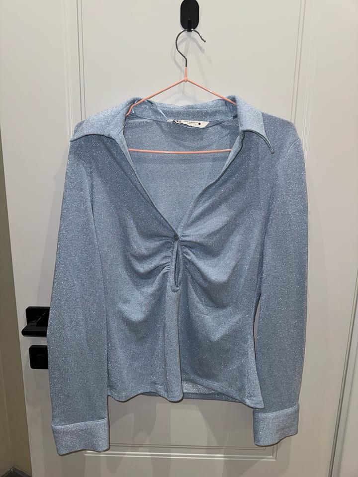 Блуза ZARA блестящая