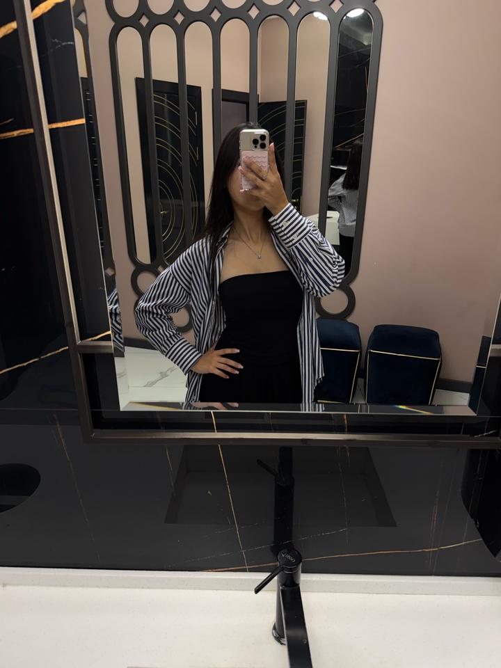 Рубашка ZARA в полоску