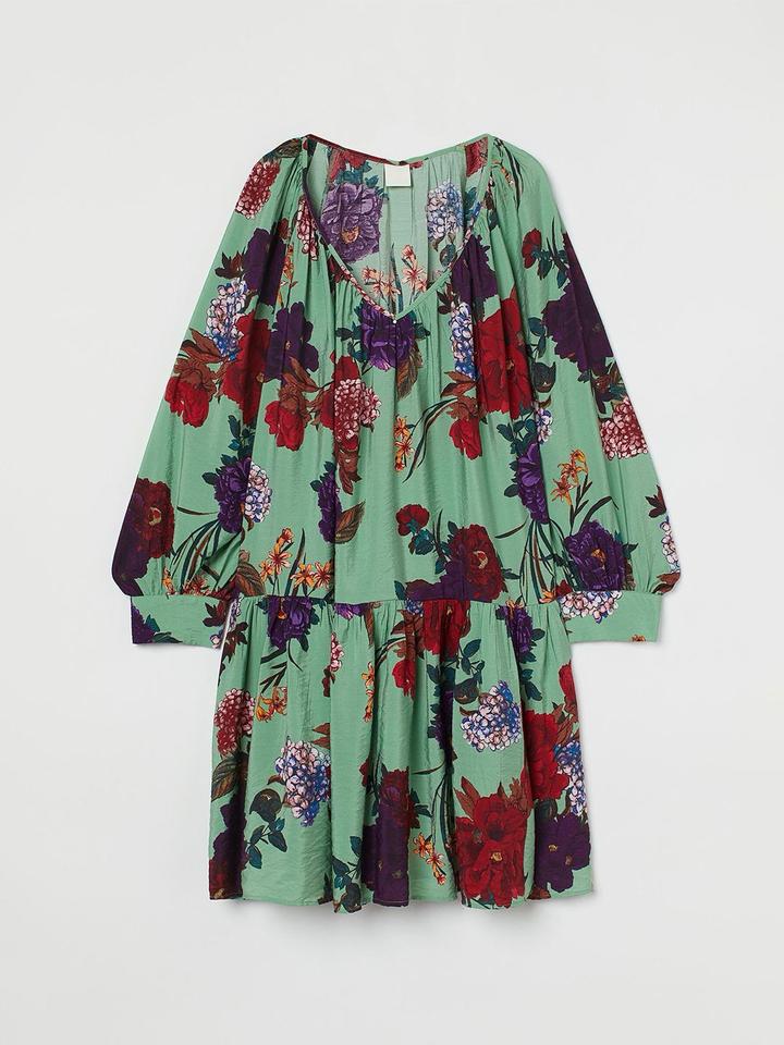 Платье с цветочным принтом H&M