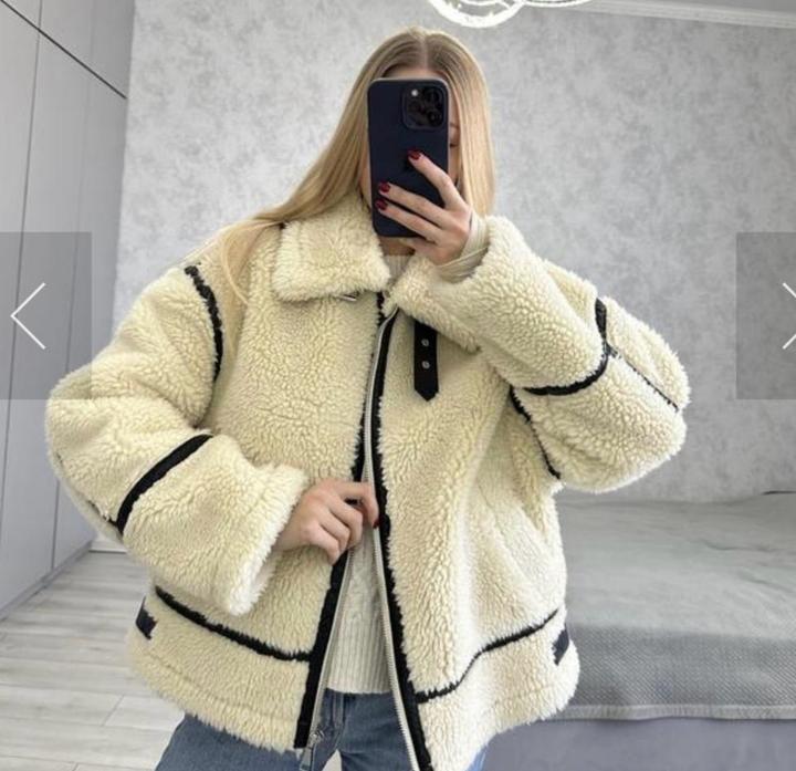 Zara Дубленка авиатор из искусственного меха