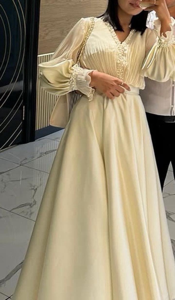 aliya_collections Платье макси с длинными рукавами