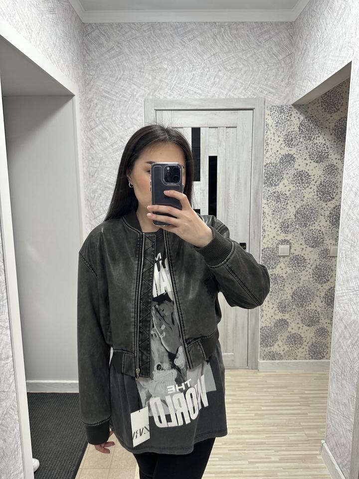 Кожаная куртка Zara