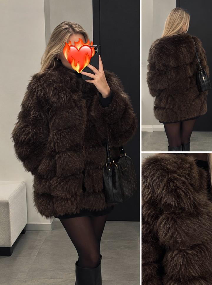 Шуба из искусственного меха