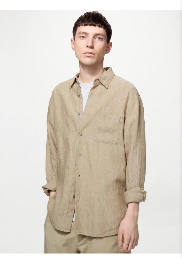 Uniqlo Рубашка из льна Юникло