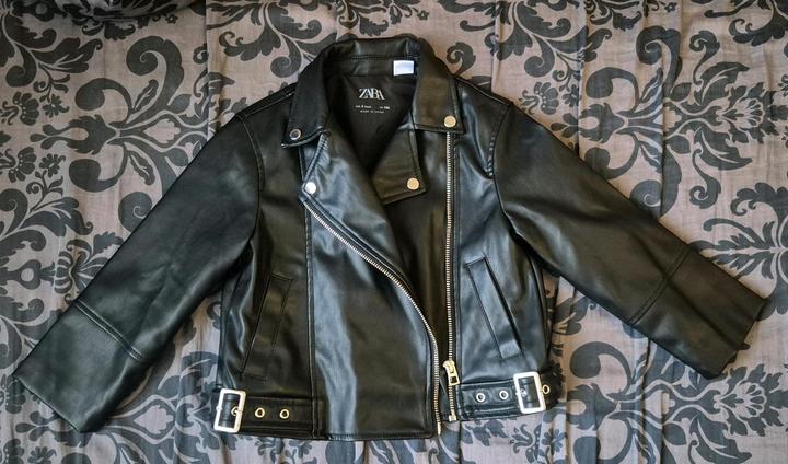 Детская куртка из искусственной кожи Zara