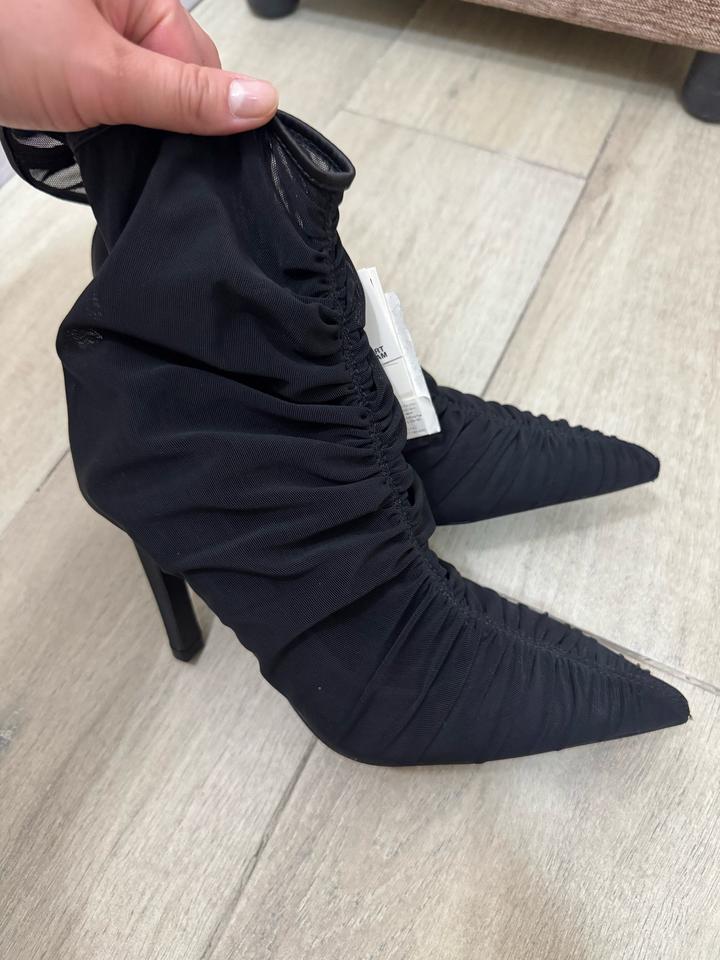 Zara Ботильоны на шпильке из сетчатой ткани