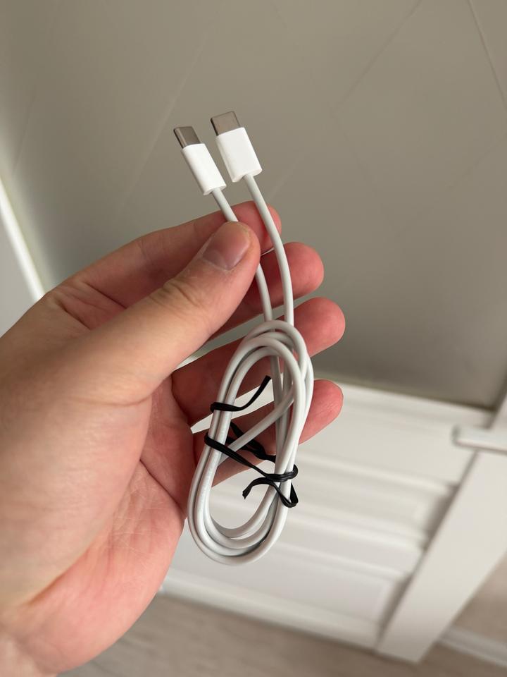 НОВЫЙ Оригинальный кабель Apple USB-C — USB-C (белый)
