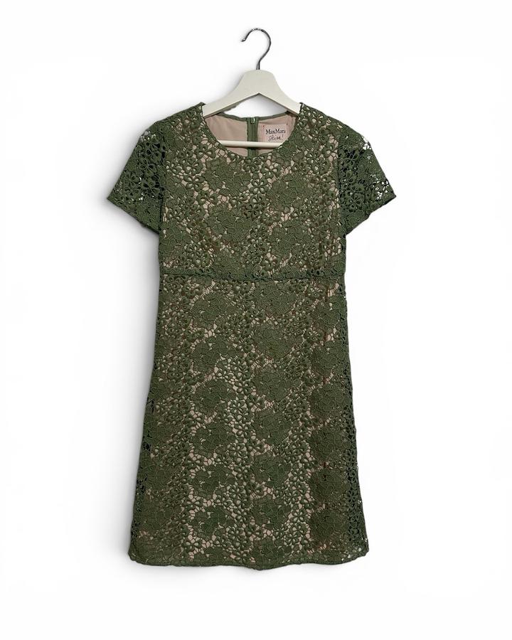 Max Mara MaxMara платье кружевное зеленое