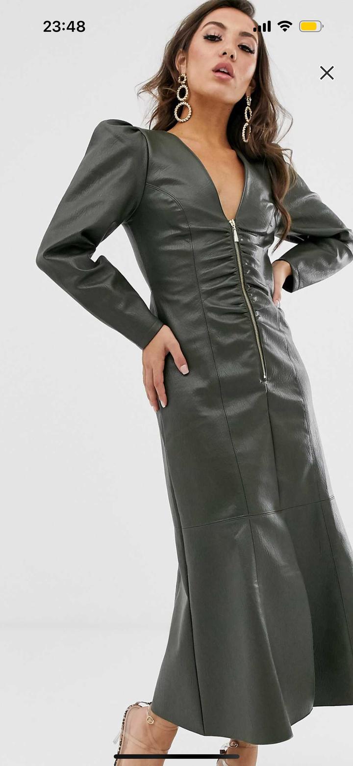 ASOS платье под кожу
