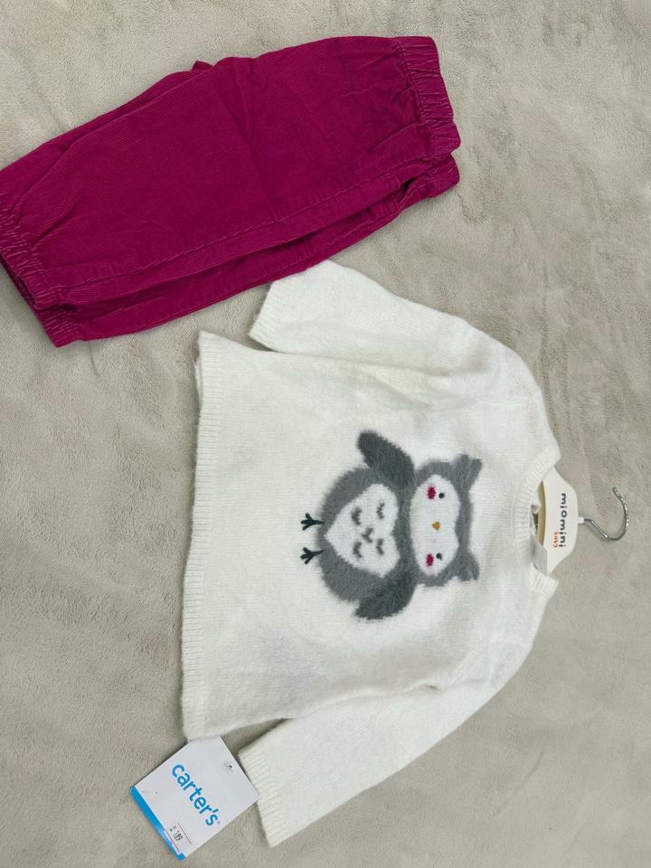 Carter's Джемпер и штаны вельвет