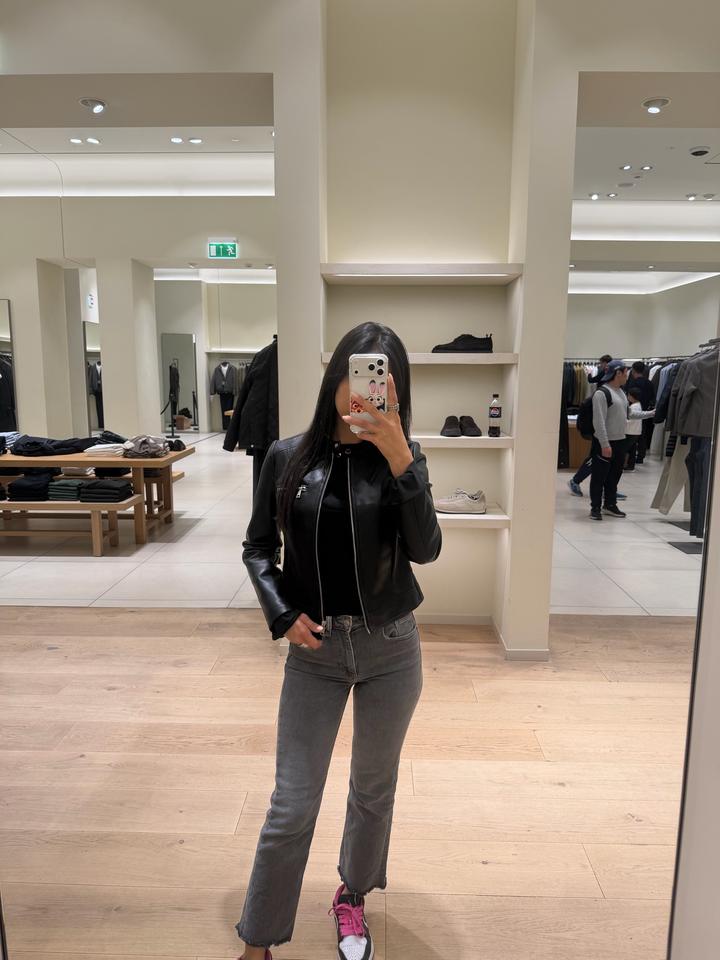 Джинсы Zara и кожанная куртка