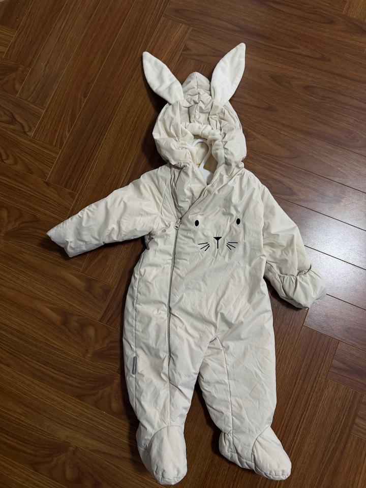 Утепленный комбинезон зайчик