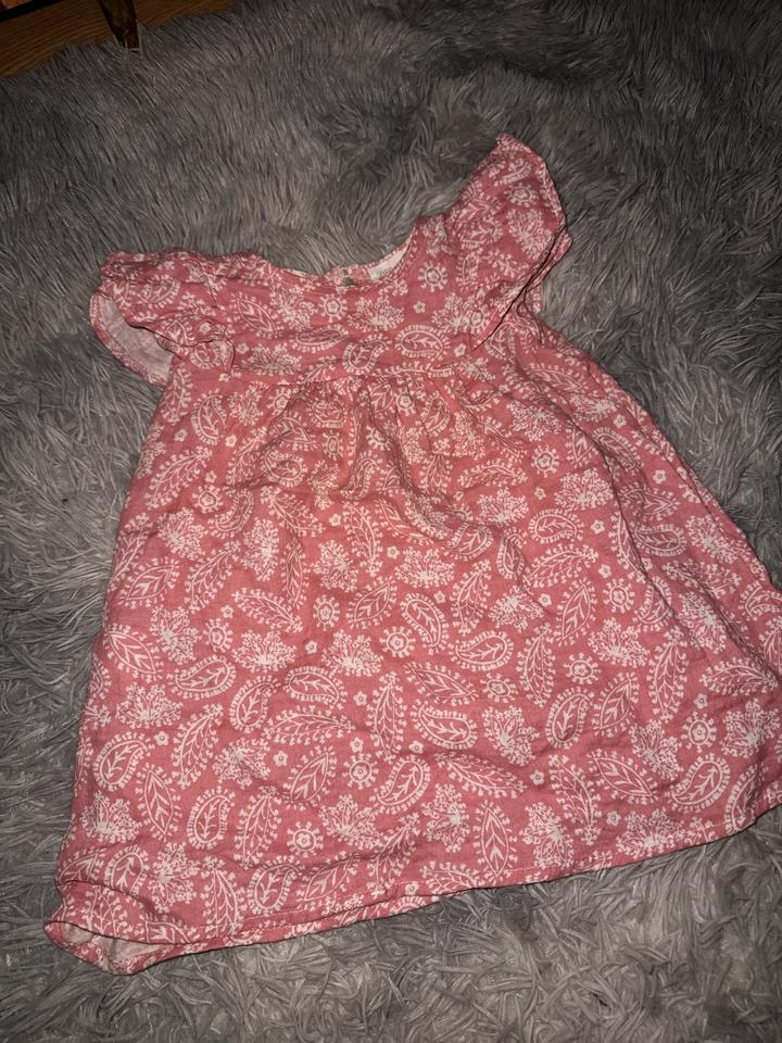 Zara Kids платье розовое с принтом ZARA