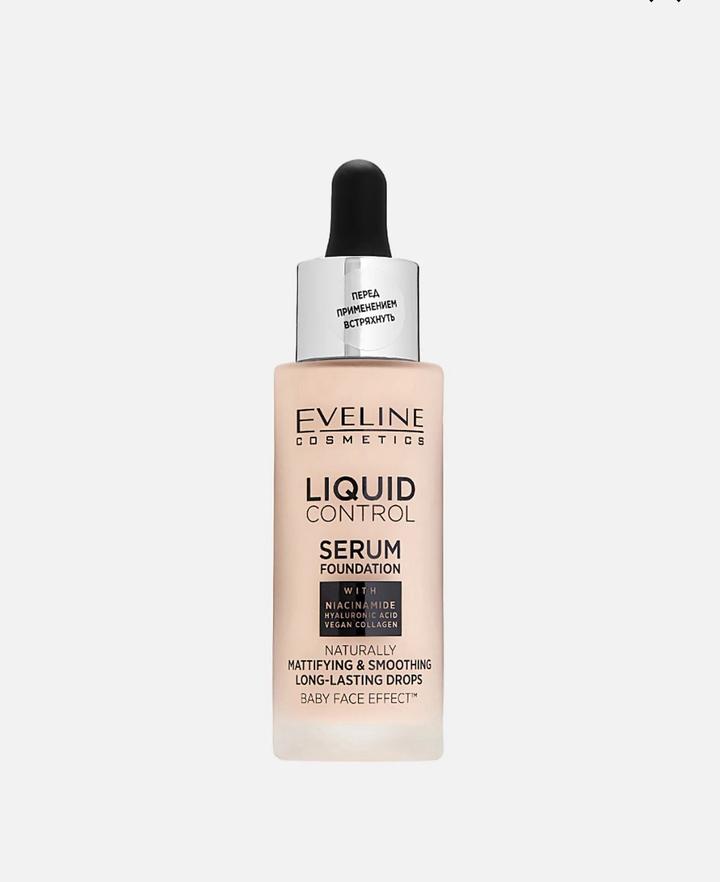 Тональная сыворотка Eveline Liquid Control Serum Foundation 005 Ivory
